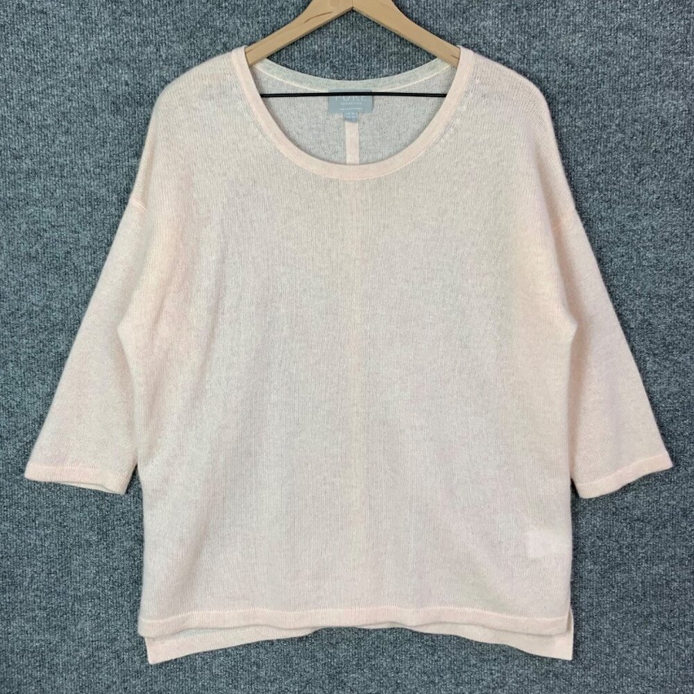 PURE Collection 100%‎ Cashmere Soft Pink Jumper Sweater size Medium